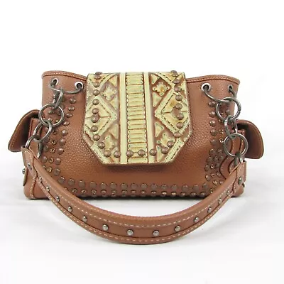 Trinity Ranch Montana West Handbag Purse Concealed Carry Satchel Bag Studs CCW • $50.24