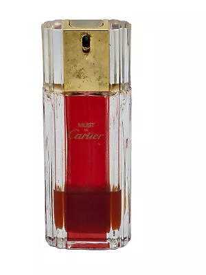 VINTAGE RARE DISCONTINUED MUST De CARTIER 30 Ml / 1 Oz PURE SPRAY PARFUM • $115