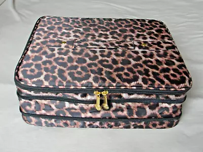 Joy Mangano The Jewel Kit Duo Jewelry Organizer Carry Case  Leopard - New • $19.99