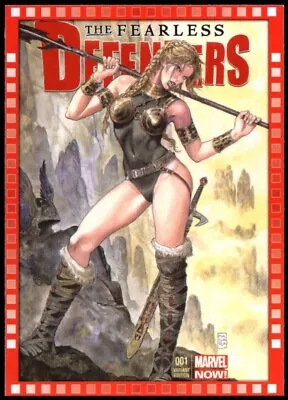 2013 UD Marvel Now!  CUTTING EDGE VARIANT COVER  #122-MM...FEARLESS DEFENDERS #1 • $4