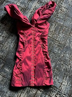 NWT Oh Polly Party Dress Burgundy/ Plum Size 6 • £8