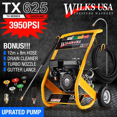 £299.99 • Buy Wilks-USA Petrol Pressure Washer Jet Wash Patio Cleaner TX625i 272 BAR 3950 PSI