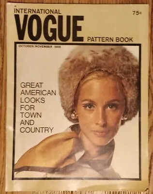 Vogue Pattern Book October/November 1968 • $22.99