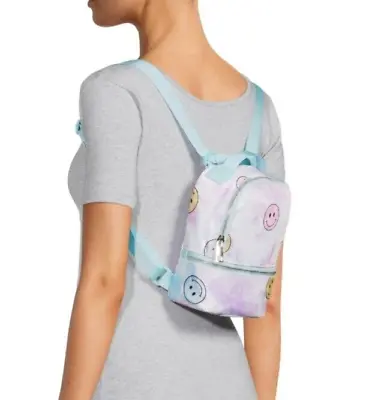 No Boundaries Women's Hands Free Mini Backpack Tie Dye Smiley Print • $15