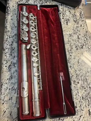 Yamaha YFL-481 Silver Open Hole Flute In Original Storage Case & Outer Bag • $699