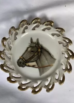 Vintage Porcelain Horse Head Hanging Wall Plate  • $8