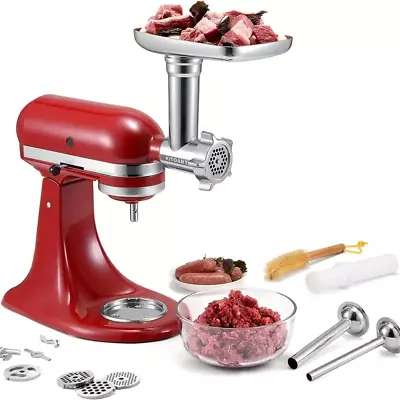Kitchen Aid Metal Food Grinder Attachments Mixers Meat Grinder Sausage Stuff • $26.99