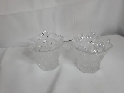 Mikasa Studio Nova Country Flair Crystal Sugar Bowl / Jam Jar W/ Lid • $40.78