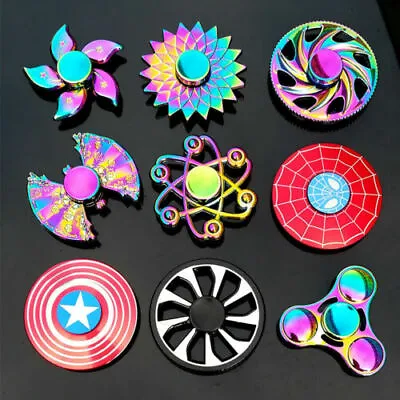 £3.49 • Buy Fidget Spinner Finger Hand Focus Spin EDC Bearing Stress Toys Rainbow Collection