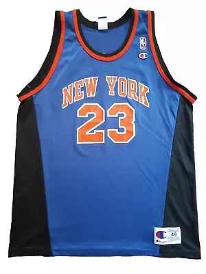 Vtg New York Knicks #23 Marcus Camby NBA Basketball Champion Jersey Mens 48 NYC • $99.95