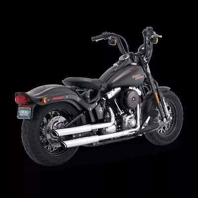 Vance & Hines PCX Twin Slash Dual Slip-On Mufflers Chrome #16341 Harley Davidson • $749.99