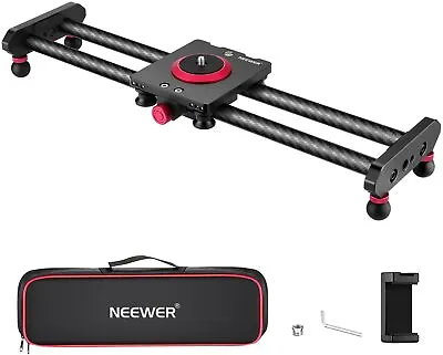 $59.99 • Buy Neewer Camera Cellphone Slider Carbon Fiber Dolly Rail, 40cm With 4 Bearings