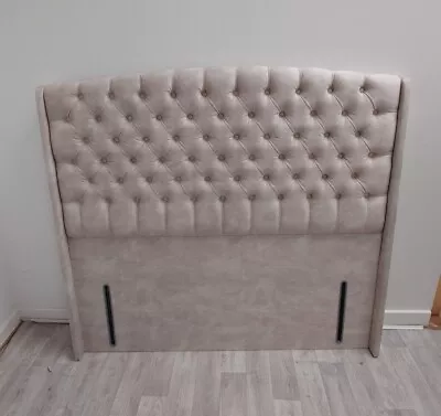 5 Ft (150 Cm) King Size Headboard Dove Cream • £20