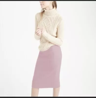 J. Crew Wool No. 2 Pencil Skirt In Heather Pink Sz 00 • $55