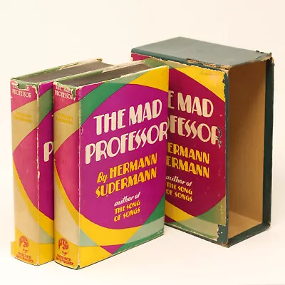 The Mad Professor - Hermann Sudermann 1928 First Edition Two Volumes Slipcase • $125