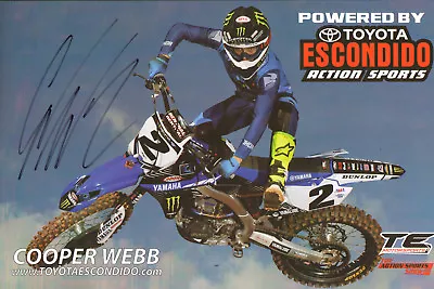 Cooper Webb Signed Auto'd 11x17 Photo Poster Ama Supercross Monster Yamaha B • $49.99