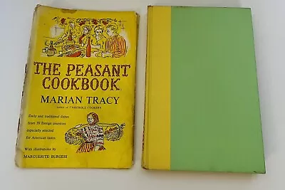 Vintage Cookbook The Peasant Cookbook By Marian Tracy 1st Edition 1955 W/ DJ • $8