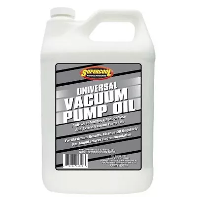 Supercool 43286 Vacuum Pump Oil 1 Gallon / 128oz • $55.50