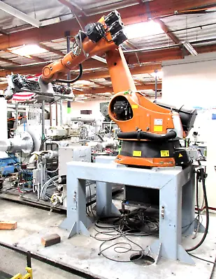 Year 2005 6-axis Kuka Mod. Kr 240-2 2000 High Payload Cnc Robot On Heavy Base!~ • $14500