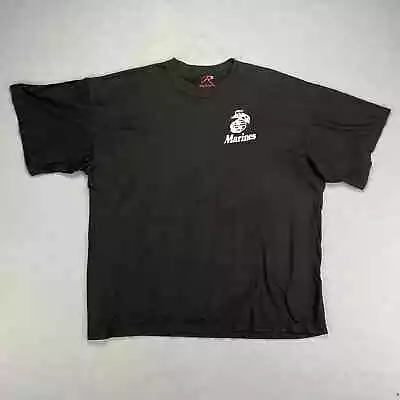 Marines T-Shirt Mens 2XL Black Short Sleeve Pain Is Weakness Leaving The Body • $13