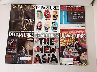 Lot Of 6 Departures Magazines 2011 • $15.75