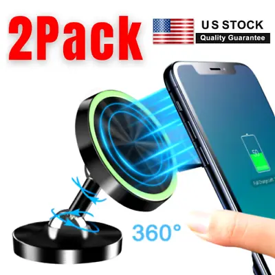 2-Pack 360 Degree Magnetic Car Mount Dashboard Holder For Cell Phone Universal • $11.97