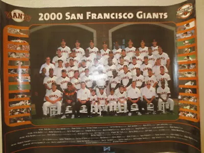 San Francisco Giants 2000 Team Photo First Year In Pac Bell Park 18 X 24 • $8.93