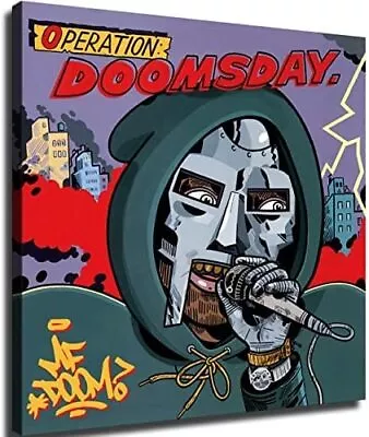 Hip Hop Wall Art Rapper Poster MF Doom Poster Canvas Wall Art Print Decor • $29.90