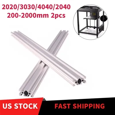 2020 3030 4040 2040 Aluminum Extrusion Anodized T Slot Linear Rail 300-2000mm • $22.99