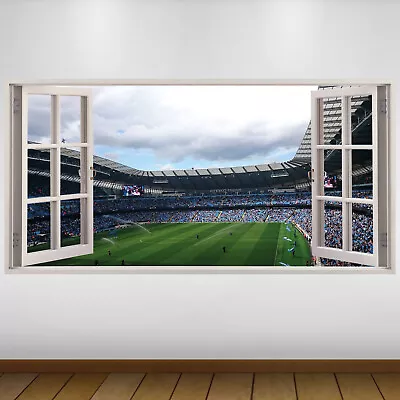 £24.99 • Buy EXTRA LARGE Manchester City Stadium Match Football Vinyl Wall Sticker Poster