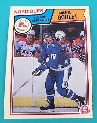 1983-84 O-Pee-Chee #292 Michel Goulet Quebec Nordiques HOCKEY Card K3 • $2.99