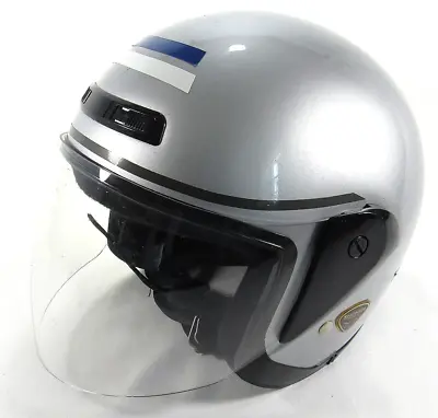 Helmet TRIUMPH Open-Face Silver DOT Cert. Size XL Clear Visor • $98