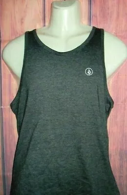 Mens Volcom Tank Top Charcoal Dark Gray T-shirt Size L • $21.90