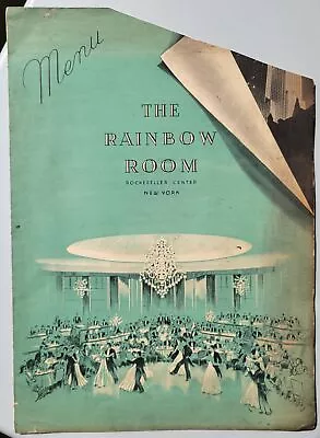 1940 Rainbow Room Rockefeller Center New York City Menu Vintage Original • $75