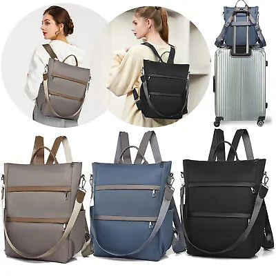 Girls Womens Backpack Anti-theft Waterproof Travel Rucksack Shoulder School Bags • £16.99