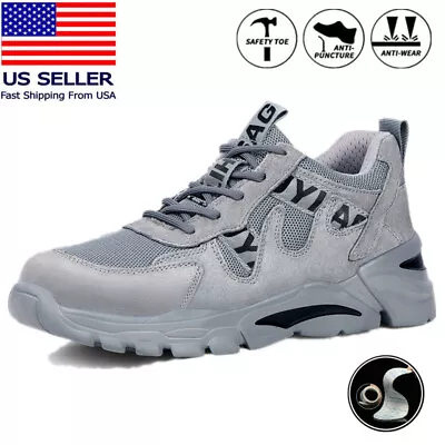 Work Boots Steel Toe Shoes Mens Safety Shoes Indestructible Sneakers Breathable • $43.70