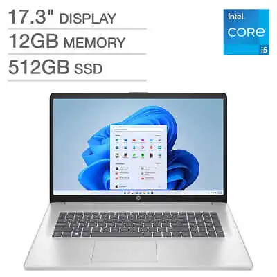 2023 HP 17-cn3053cl 17.3  IPS FHD Laptop Intel Core I5-1335U 12GB 512GB SSD W11 • $379