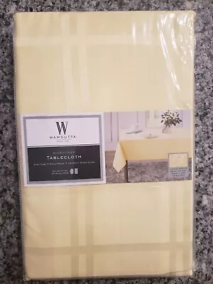 NEW Wamsutta Spill Proof 52 In. X 52 In. Square Microfiber Tablecloth - Canary • $7