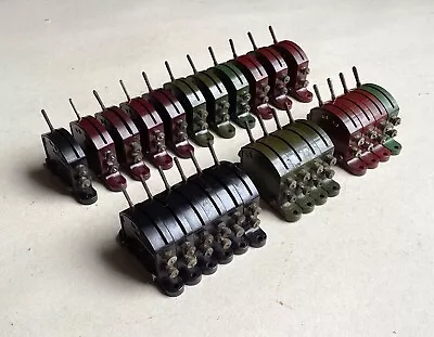 HORNBY DUBLO - X25 Used 1614/1616 Black/Maroon LEVER SWITCHES • £52