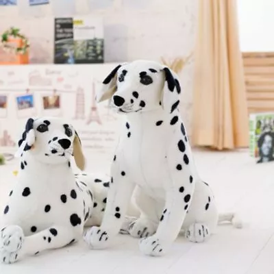 Large Dalmatian Lifelike Stuffed Animal Dog Plush Toy 30/40/50cm Sitting Gift • £9.79