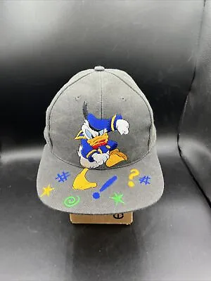 Vintage Walt Disney World Angry Donald Duck Snapback Goofy’s Hat Co Cap NWT • $35