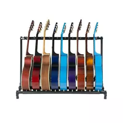 Multi Guitar Stand 9 Holder Folded Organizer StudioStage Bass Acoustic Electric • $37.95