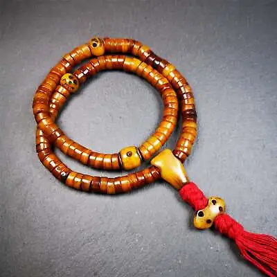 Gandhanra Handmade Tibetan Yak Bone Beads Mala108 Prayer Beads For Meditation • $159.99