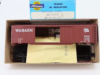 HO Scale Bev-Bel Athearn 844 NJI&I WAB Wabash 50' Double Door Box Car #3430 Kit • $17.95