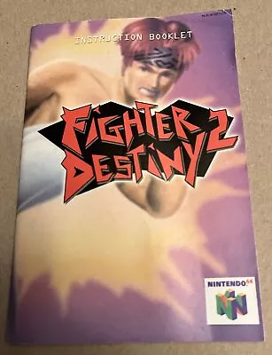 RARE! Fighter's Destiny 2 Manual (Nintendo 64 N64) Original OEM Manual Only. • $144.88