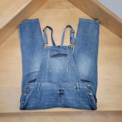 Label Of Graded Goods LOGG H&M Blue Denim Overalls Dungarees  Women’s Size M • $24.95