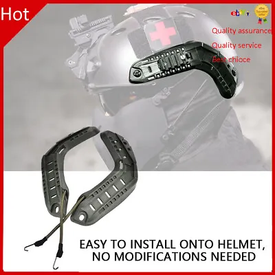 Outdoor CS Fast Helmet Guide Rail Helmet Side Rail Set With Mounting Kit❤B • £10.10