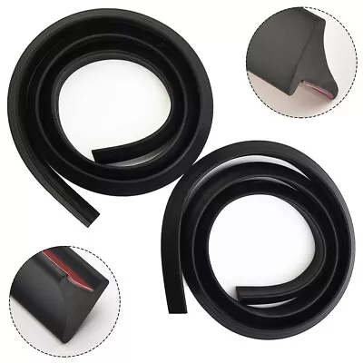Black Car Wheel Flares 1 5m Length Set Of 2 Tire Protection And Decoration • $34.82