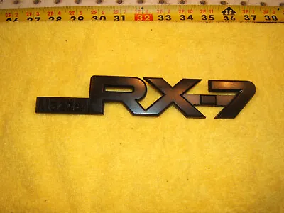 Mazda RX7 88-90 Rear Hatch Lid PLASTIC Black RX7 OEM 1 Emblem Only • $54