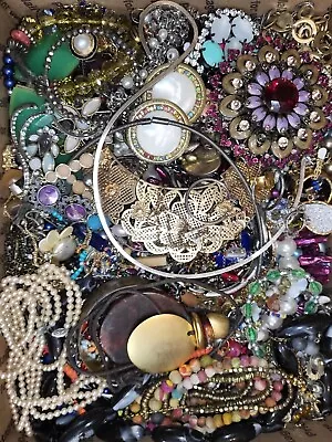 Vintage To Now Jewelry Lot Wearable Resale Crafts 11.7Lbs 11.7Pounds Lot#J765 • $49.95